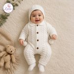 طقم صوف تركي - أوف وايت -